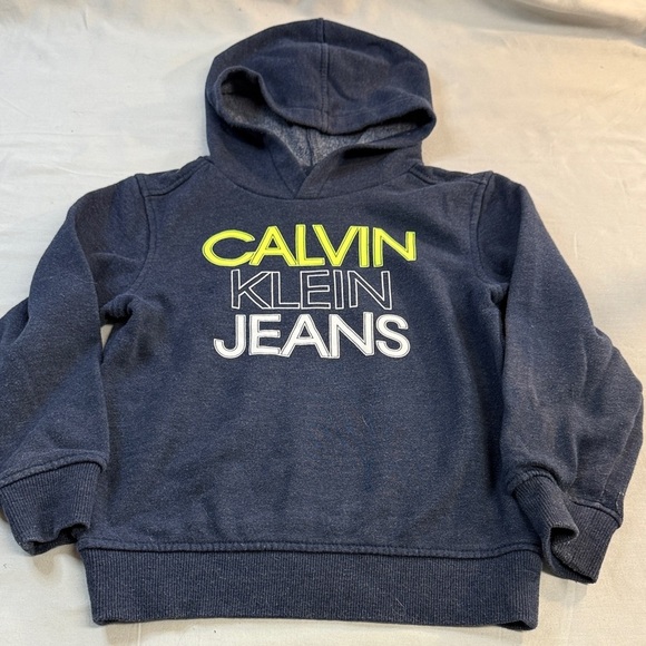 Calvin Klein Jeans Other - Calvin Klein Jeans - Kids Dark Blue Hoodie with Neon Accents